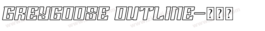 GreyGoose Outline字体转换